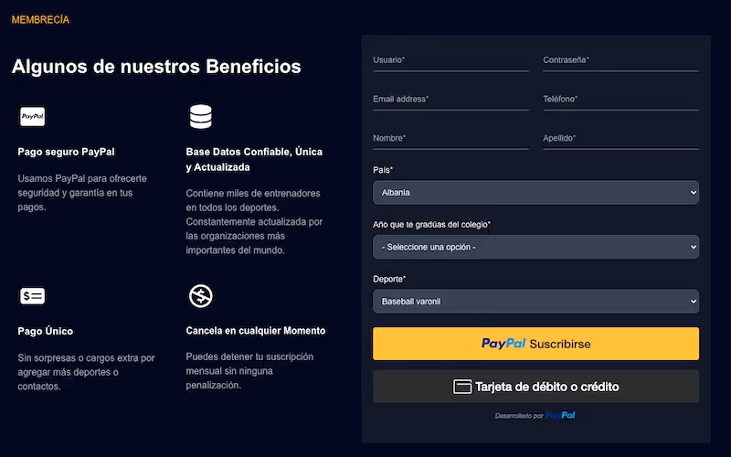 Becas deportivas