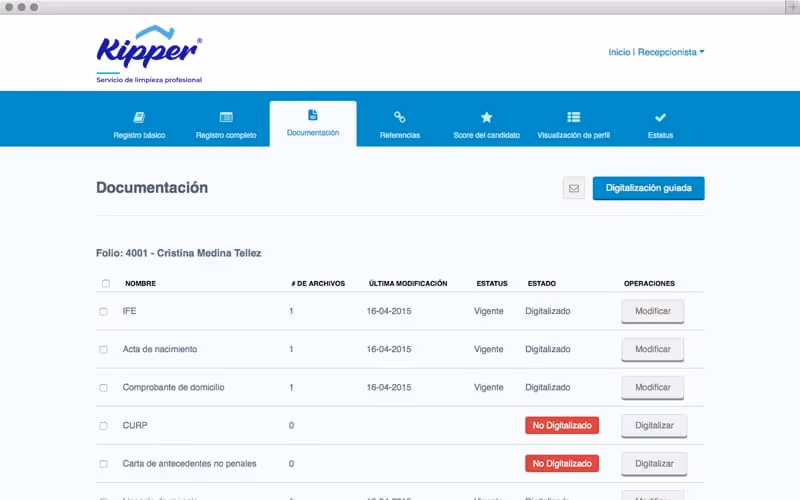 kipper documentation screen shot